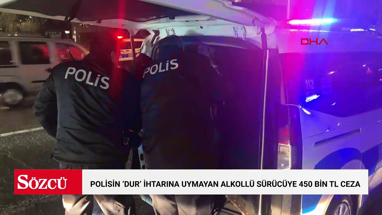 Kayseri’de polisin ‘dur’ ihtarına uymayan alkollü sürücüye 450 bin TL ceza