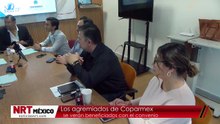 Los agremiados de Coparmexse verán beneficiados con el convenio