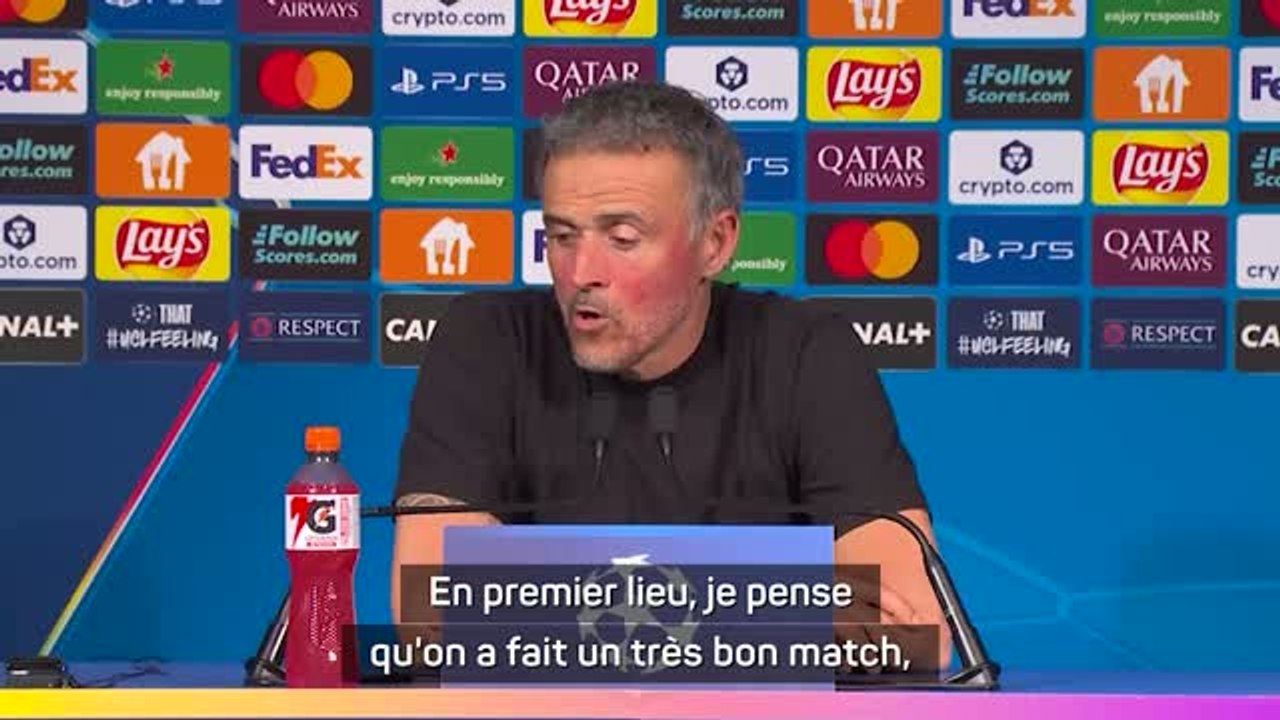 PSG - Luis Enrique : “On a fait un très bon match, on aurait pu marquer encore plus”