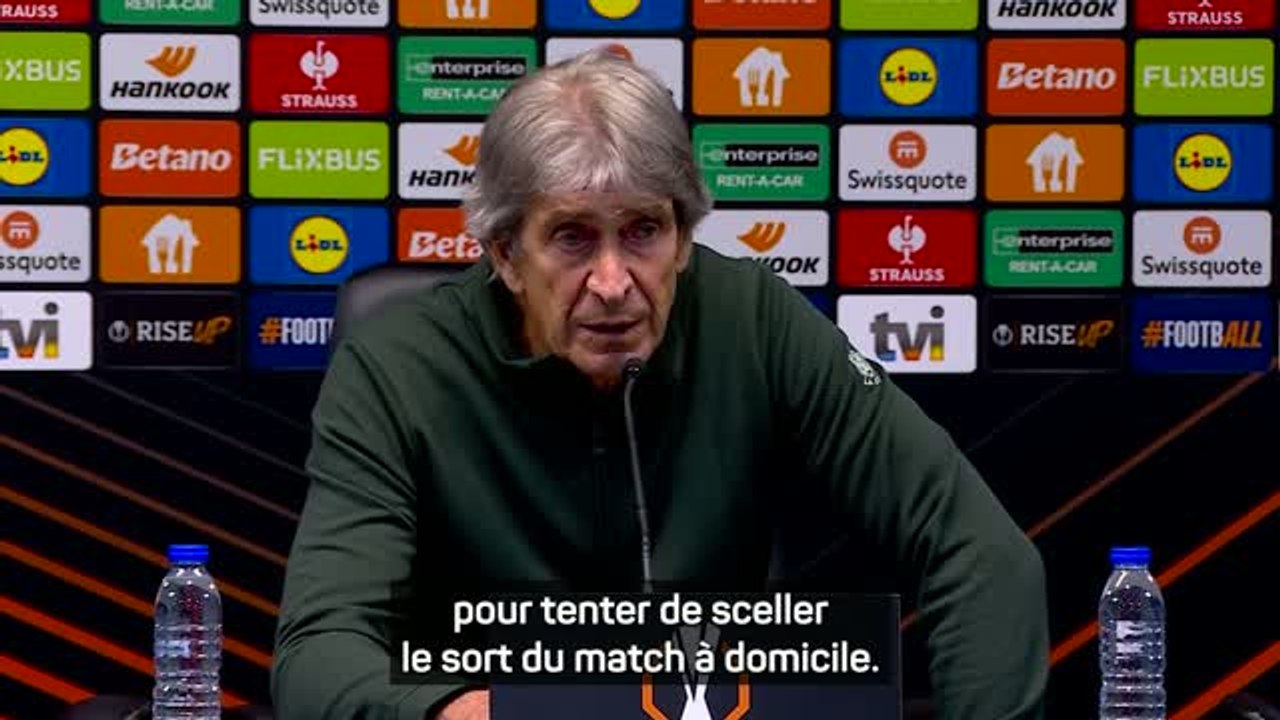 Betis - Pellegrini se méfie de la réaction de Braga au retour