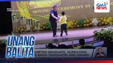 Kindergarten graduate, gumulong sa stage bago tanggapin ang award | Unang Balita