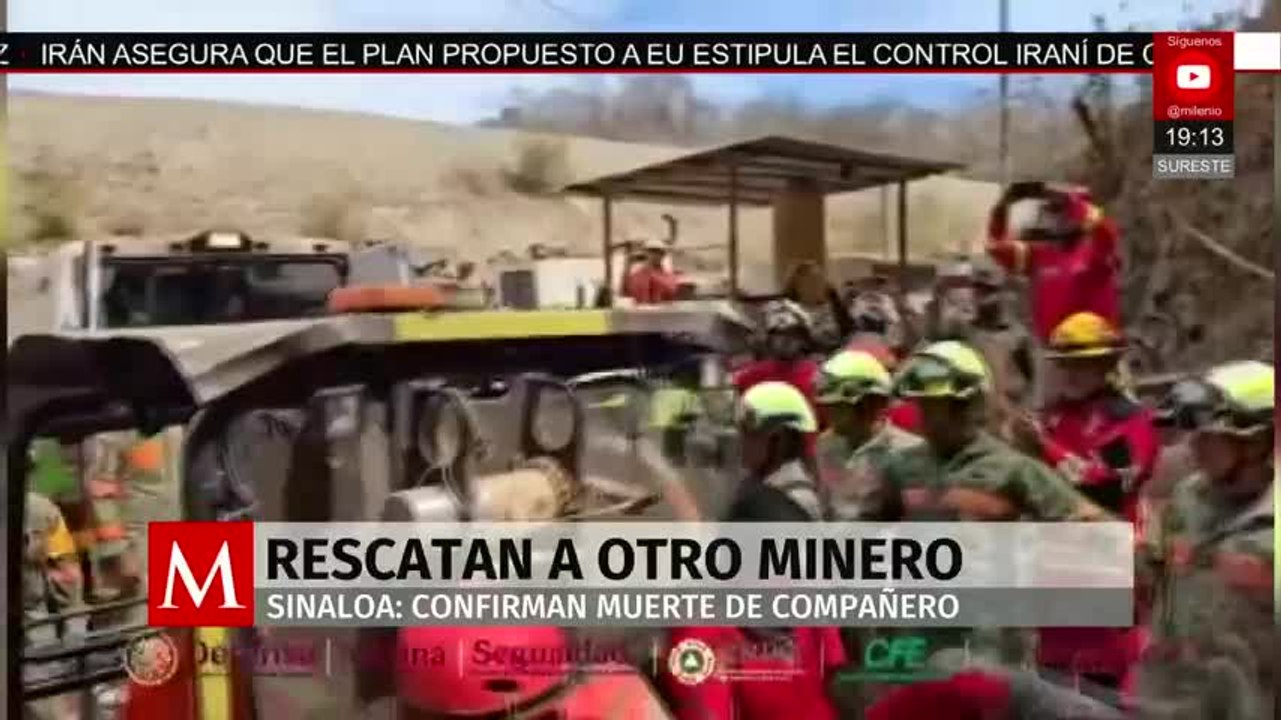 1 muerto y 2 rescatados con vida en la mina de El Rosario | Milenio Noticias, 8 de abril de 2026