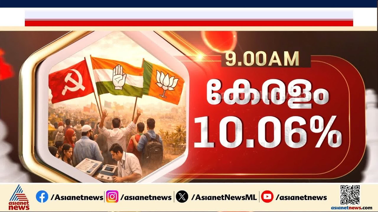 സംസ്ഥാനത്ത് പോളിംഗ് ഇതുവരെ 10.06%; ഇനിയുള്ള സമയം പോളിംഗ് ശതമാനം കൂടാൻ സാധ്യത