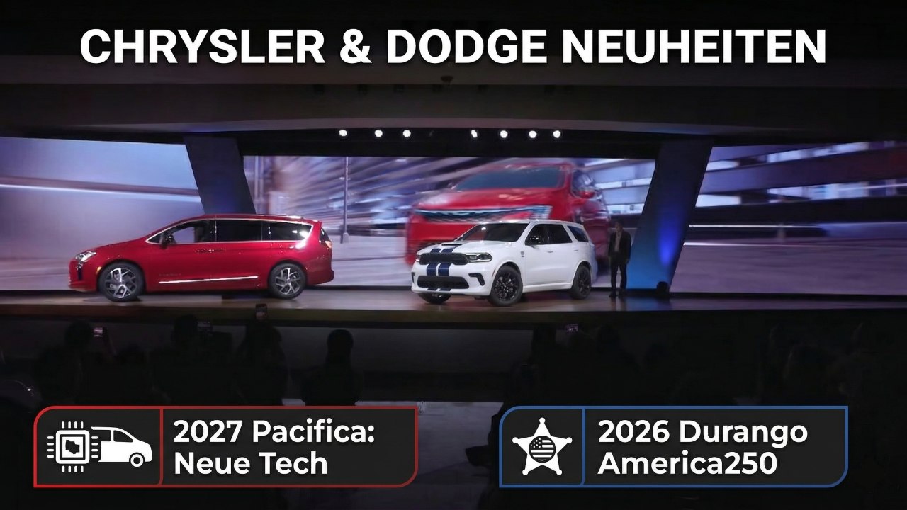 2027 Chrysler Pacifica & 2026 Dodge Durango: US-Debüt