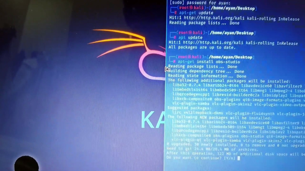 M AYAN SAJID - HOW TO INSTALL OBS STUDIO ON KAL...