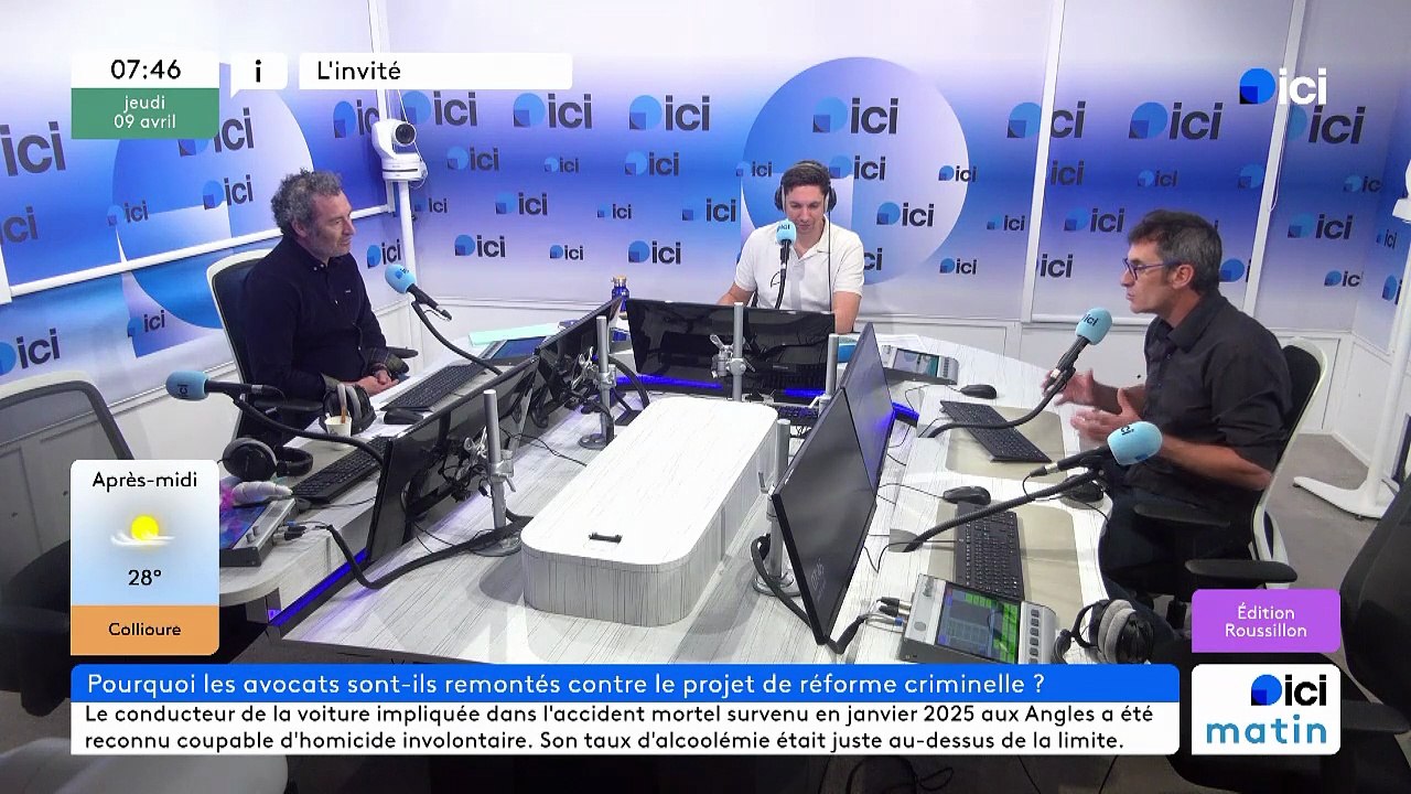 L'invité d'ICI Matin, Matthieu Vachet, avocat au barreau de Perpignan