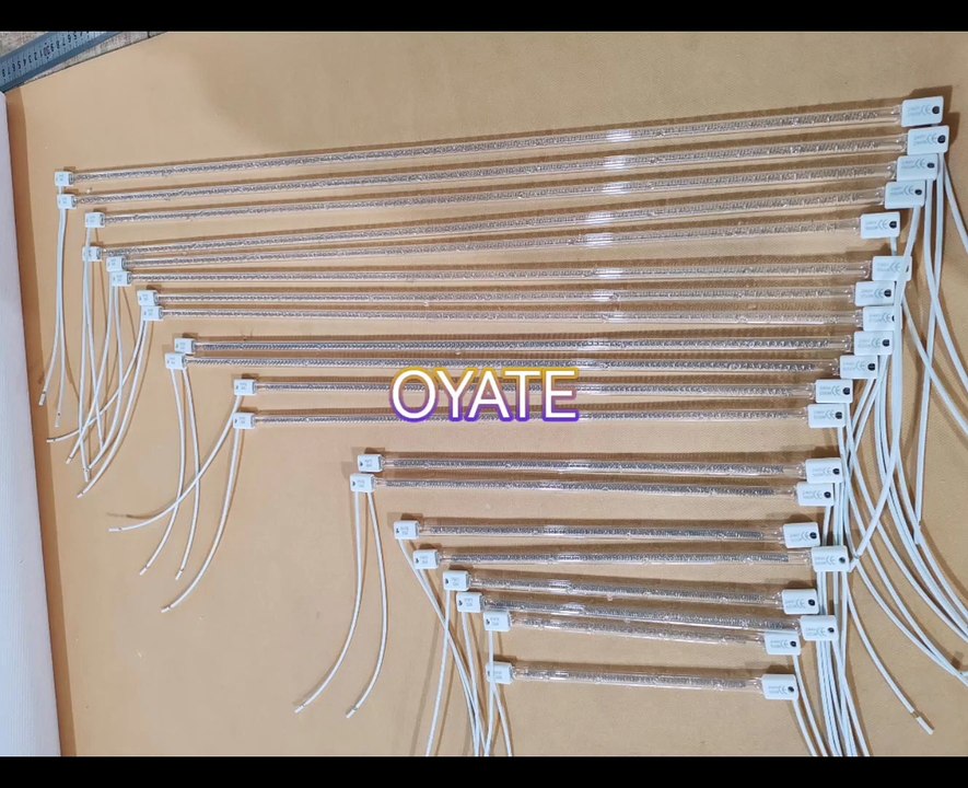 500mm 240v 1300w halogen heating element quartz infrared lamps for screen printing machines