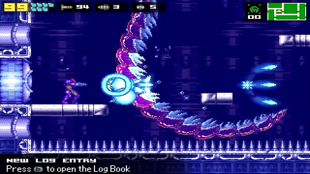 Metroid 2 Remake Boss Fight - Serris