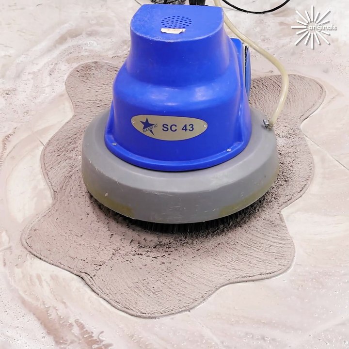 Dried mud ASMR rug cleaning!