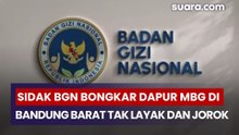 Sidak BGN Bongkar Dapur MBG di Bandung Barat Tak Layak dan Jorok