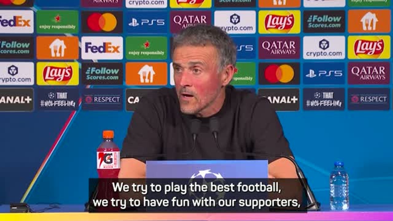 'Create superiority' - Enrique on PSG's style of play