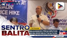 Transport leaders, pinaalalahanan ng LTFRB na kumpletuhin ang listahan ng kanilang mga driver para sa tiyak na tulong