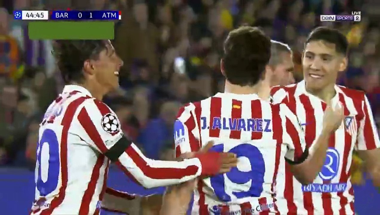 اهداف مباراة برشلونة واتلتيكو مدريد 0 2 دوري اب...