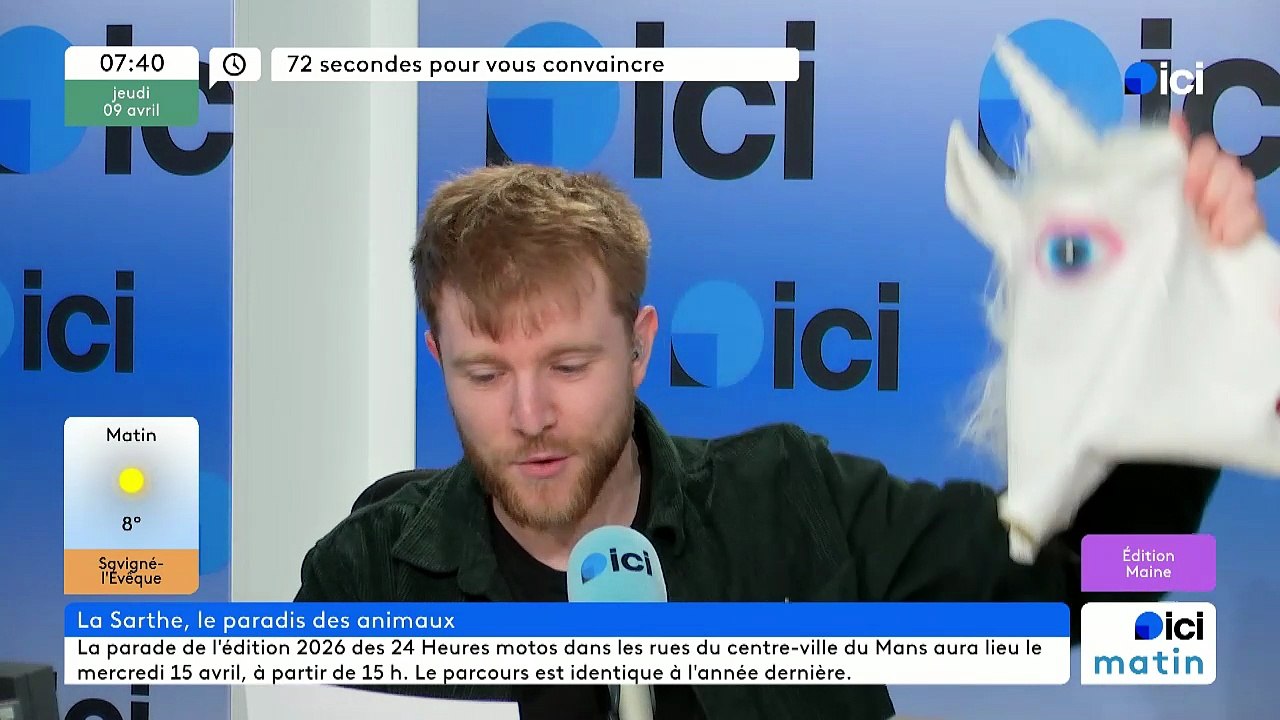 72 secondes pour vous convaincre que la Sarthe est un paradis pour les animaux