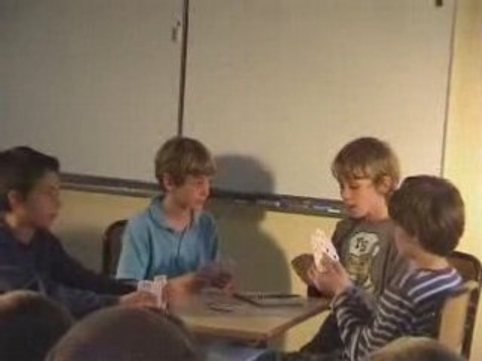 La partie de cartes avec Antoine, Paul-Antoine, Tom et Henri