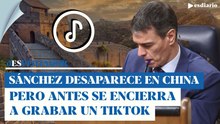 Sánchez desaparece en China pero antes cierra un salón de videojuegos para grabar un TikTok