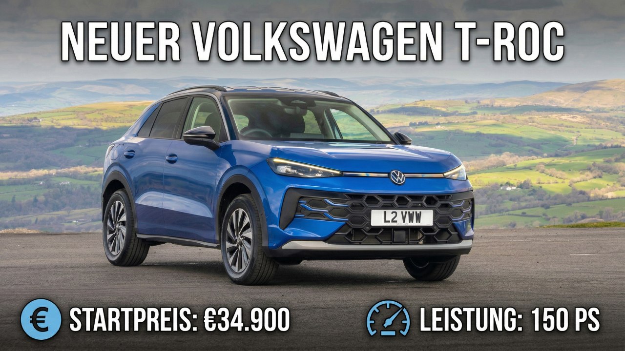 VW T-Roc Life 1.5 eTSI 150 PS DSG Celestial blue Facelift 2026