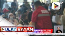 Panibagong batch ng repatriated OFWs, ligtas na nakabalik sa Pilipinas ngayong araw | ulat ni Denisse Osorio