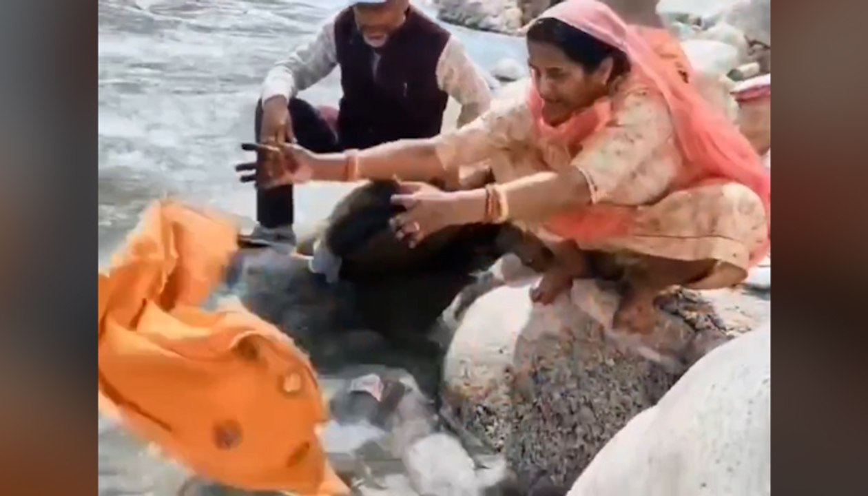 Women Dump Offerings in Ganga Despite Pleas, Video Sparks Outrage