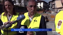 Avanzan las obras de renovación de la travesía de Lesaka