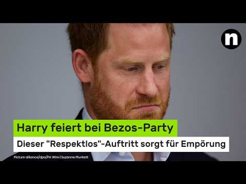Harry feiert bei Bezos-Party – dieser 'Respektlos'-Auftritt sorgt für Empörung
