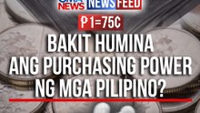 P1=75¢ – Bakit humina ang purchasing power ng mga Pilipino? | GMA News Feed