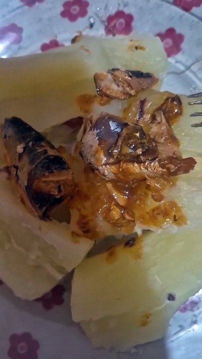 : Sardinha com Macaxeira de Pernambuco! Real Brazilian Cassava and Sardines! 🐟