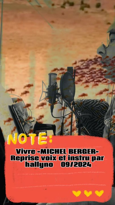 Vivre de Michel berger repris par Hallyno en live