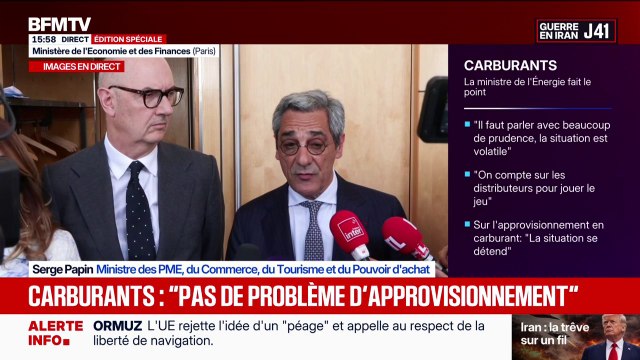 Carburants: Des baisses de prix traduites à la pompe à partir de demain pour les stations qui ont un débit important , assure Serge Papin, ministre du Pouvoir d'achat