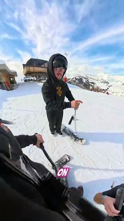 j'apprends un tricks sur la neige !!