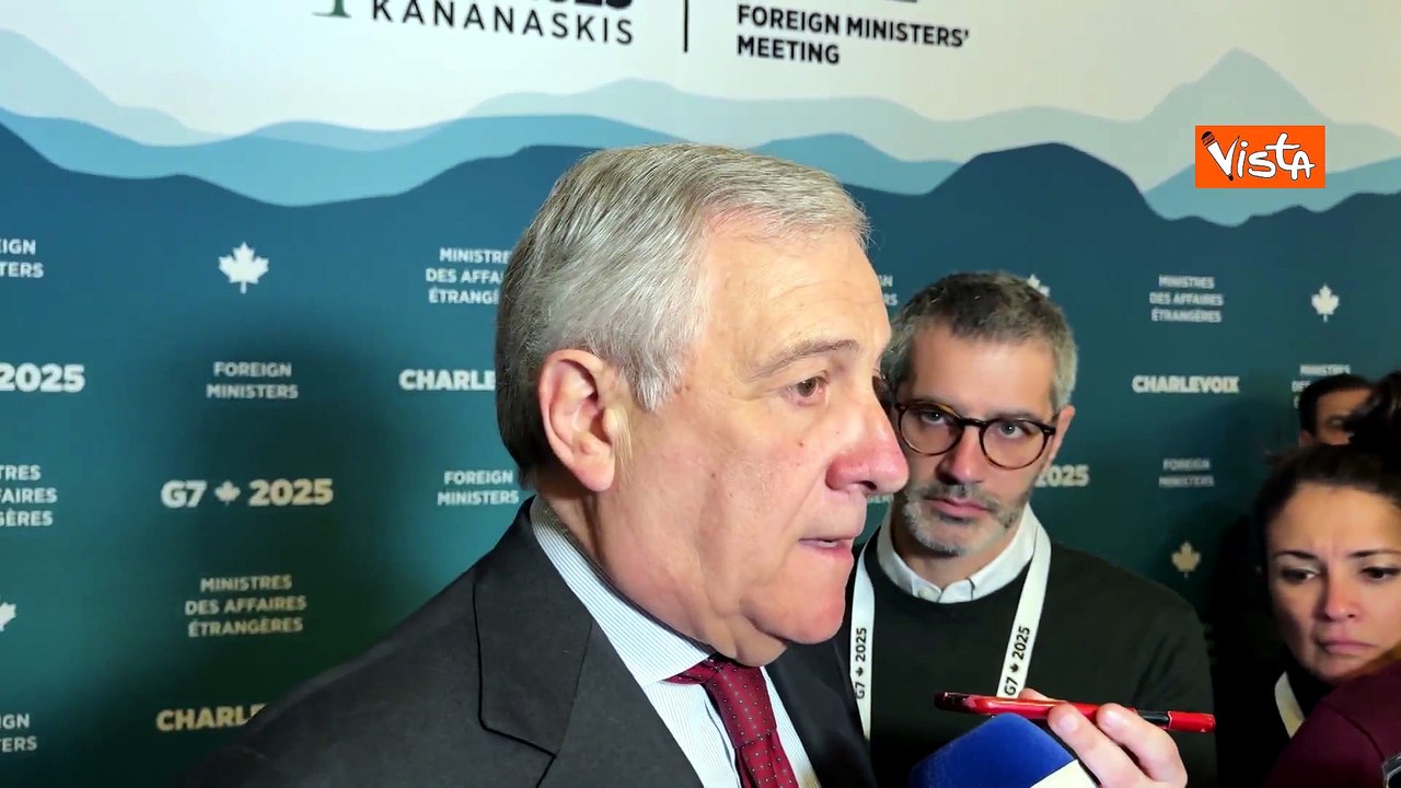 Tajani al G7 Canada: "Italia non è favorevole a invio di truppe Nato o Ue in Ucraina"
