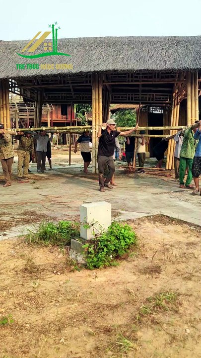 Cách di chuyển nhà tre mái lá mà vẫn giữ nguyên cấu trúc - Tre Trúc Ngọc Dương
