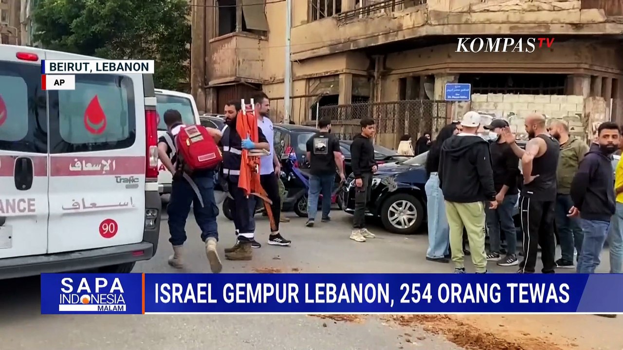 Serangan Israel ke Beirut Lebanon Picu Kepanikan Warga, Petugas Darurat Berjuang Selamatkan Korban