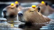Capybara Zen : Détente Absolue au Son du Koto (Onsen Japonais)