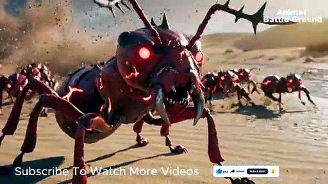 Black Ants VS Red Ants Fight