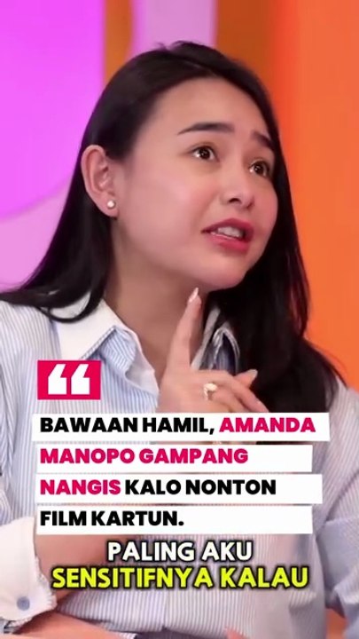 Amanda Manopo gampang nangis kalo nonton film kartun atau film sedih selama hamil
