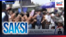 Demolition team at mga residente sa NIA Road, nagkagirian sa clearing operation | Saksi