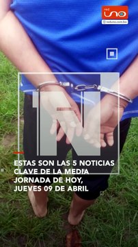 Mantente informado con un resumen de los hechos más relevantes que marcaron la media jornada de hoy, jueves 09 de abril. Actualidad, éxitos y los temas que concentran la atención a esta hora.