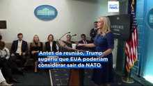 Trump volta a criticar a NATO e diz que a considera "dececionante"