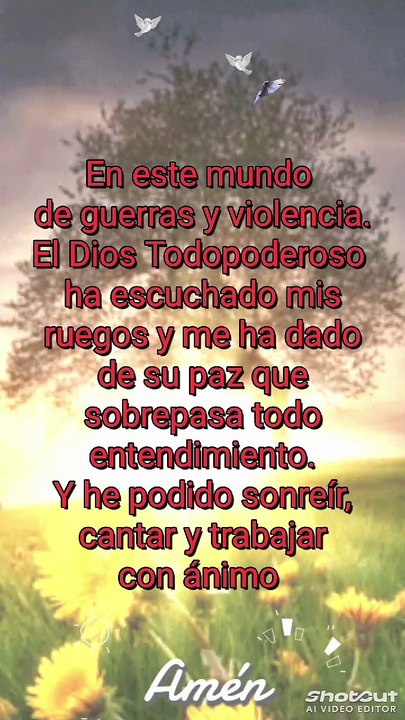 Gracias al Dios Todopoderoso 🙏.