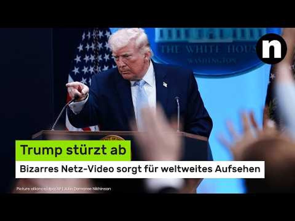 Donald Trump: Trump stürzt ab – bizarres Netz-Video sorgt für weltweites Aufsehen