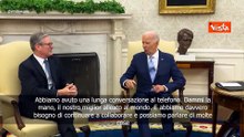 Biden scherza con Starmer: “Abbiamo parlato di football, noi lo chiamiamo soccer”