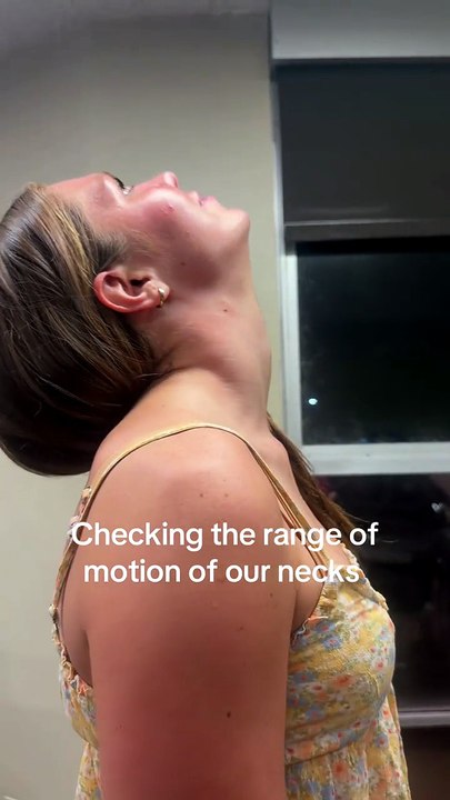 Female neck stretching 32