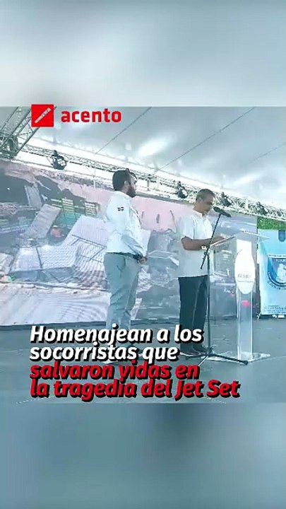 Homenajean a los socorristas que salvaron vidas en la tragedia del Jet Set