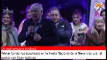 Walter Cortés fue abucheado en la Fiesta Nacional de la Nieve (17/08/2025)