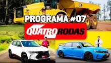 PROGRAMA QUATRO RODAS #7 - Tudo sobre o Caterpillar 745, Tracker RS e o Civic Type R (14/07/2023)