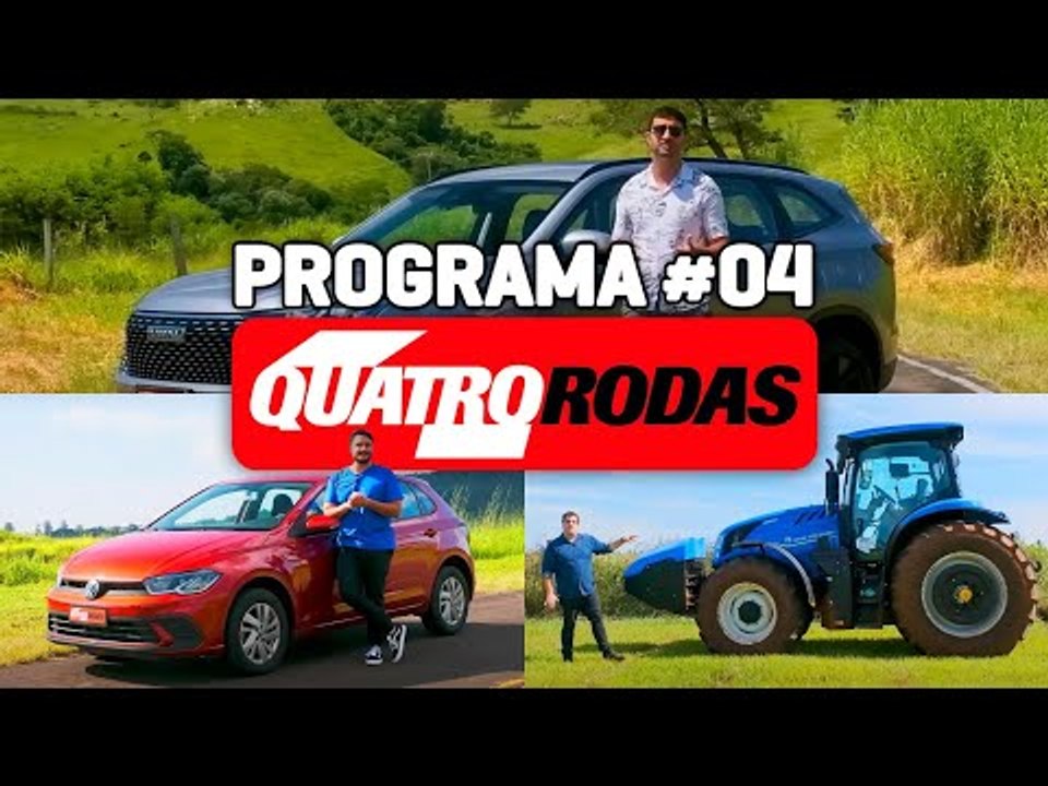 PROGRAMA QUATRO RODAS #4 - Tudo sobre GWM Haval H6, trator New Holland T6 e Polo TSI (24/06/2023)