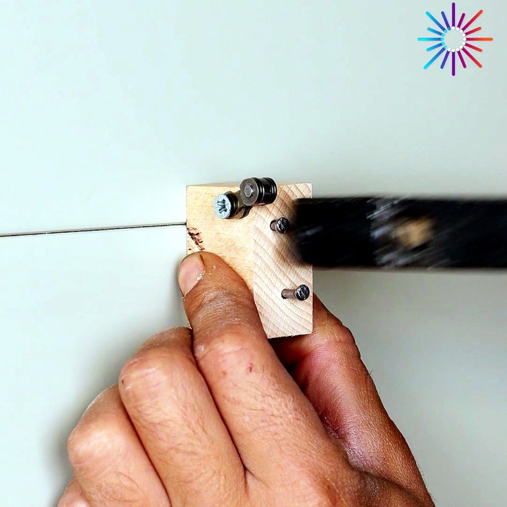 Easy DIY clothesline hack for small spaces!