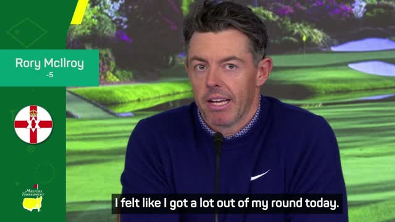 McIlroy admits to feeling nervous in 'great' first round of The Masters