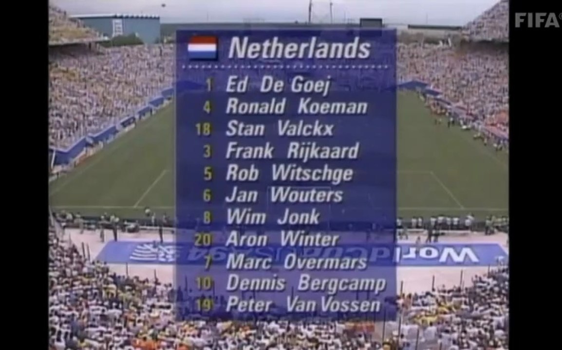Copa do Mundo 1994  Brasil x Holanda (1/4 finais) com Galvão Bueno (Globo)